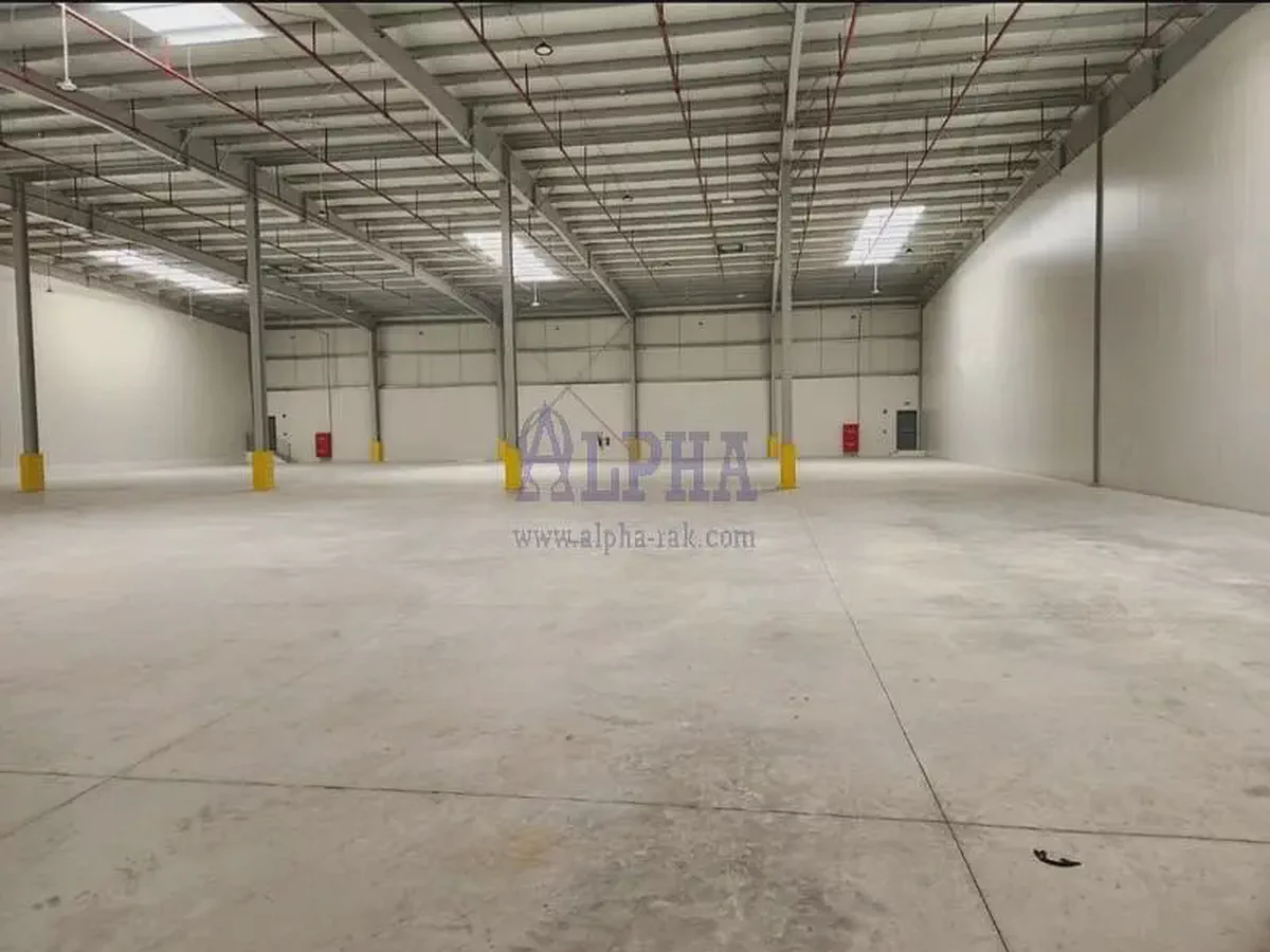 Large Sizes Warehouses | 1000 sqm | 3000 Kw| Al Hamra freezone