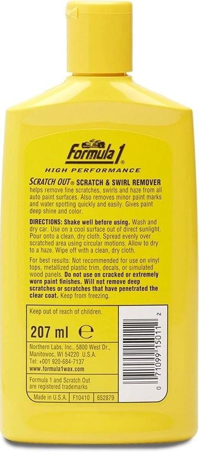 Formula 1 Scratch Out Car Wax Polish Liquid Car Scratch Remover for All Auto Paint Finishes-1