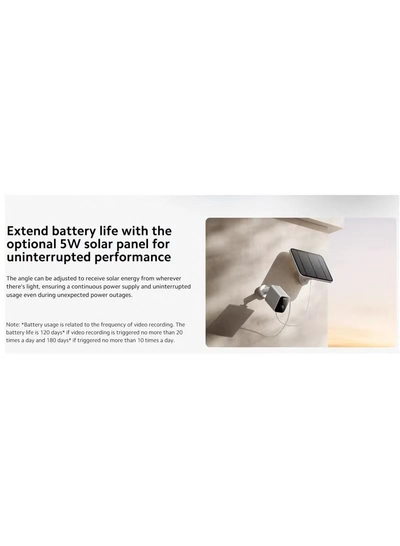 Xiaomi Outdoor Camera BW300 | 3MP 2K HD Full Color | Full-Colour Night Vision | 4900mAh Battery | IP67 Dust And Water Resistance | Two-Way Audio-6