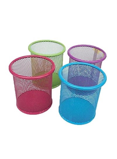 UDTEE 4-Piece Steel Mesh Pencil Blue/Green/Red-0