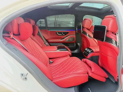 مرسيدس بنز S 580 4 MATIC ابيض / احمر 2023 (خليجي)-11