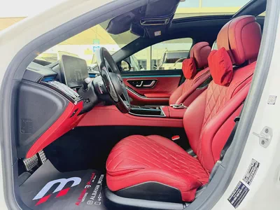 مرسيدس بنز S 580 4 MATIC ابيض / احمر 2023 (خليجي)-7