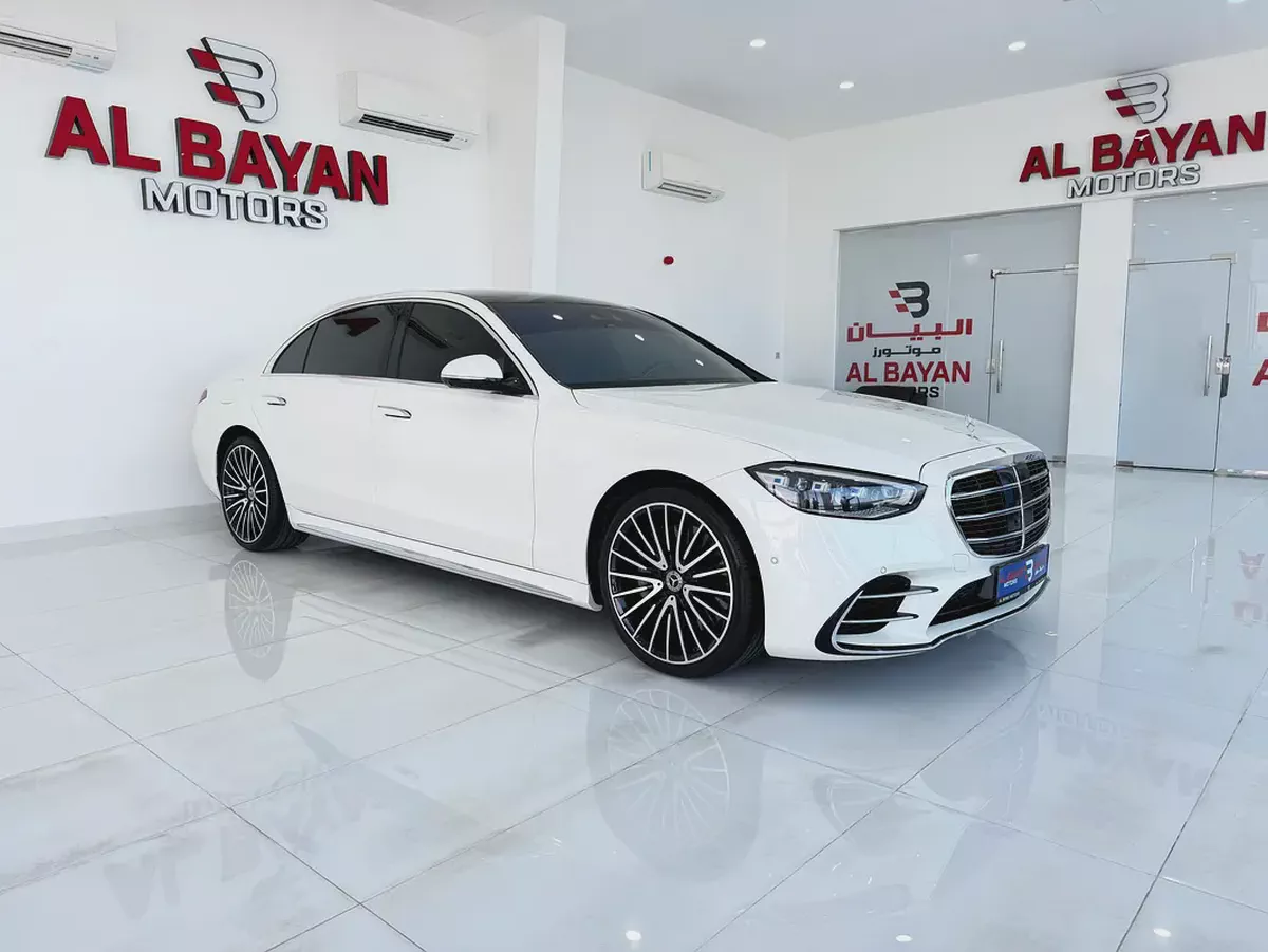 مرسيدس بنز S 580 4 MATIC ابيض / احمر 2023 (خليجي)-18-18