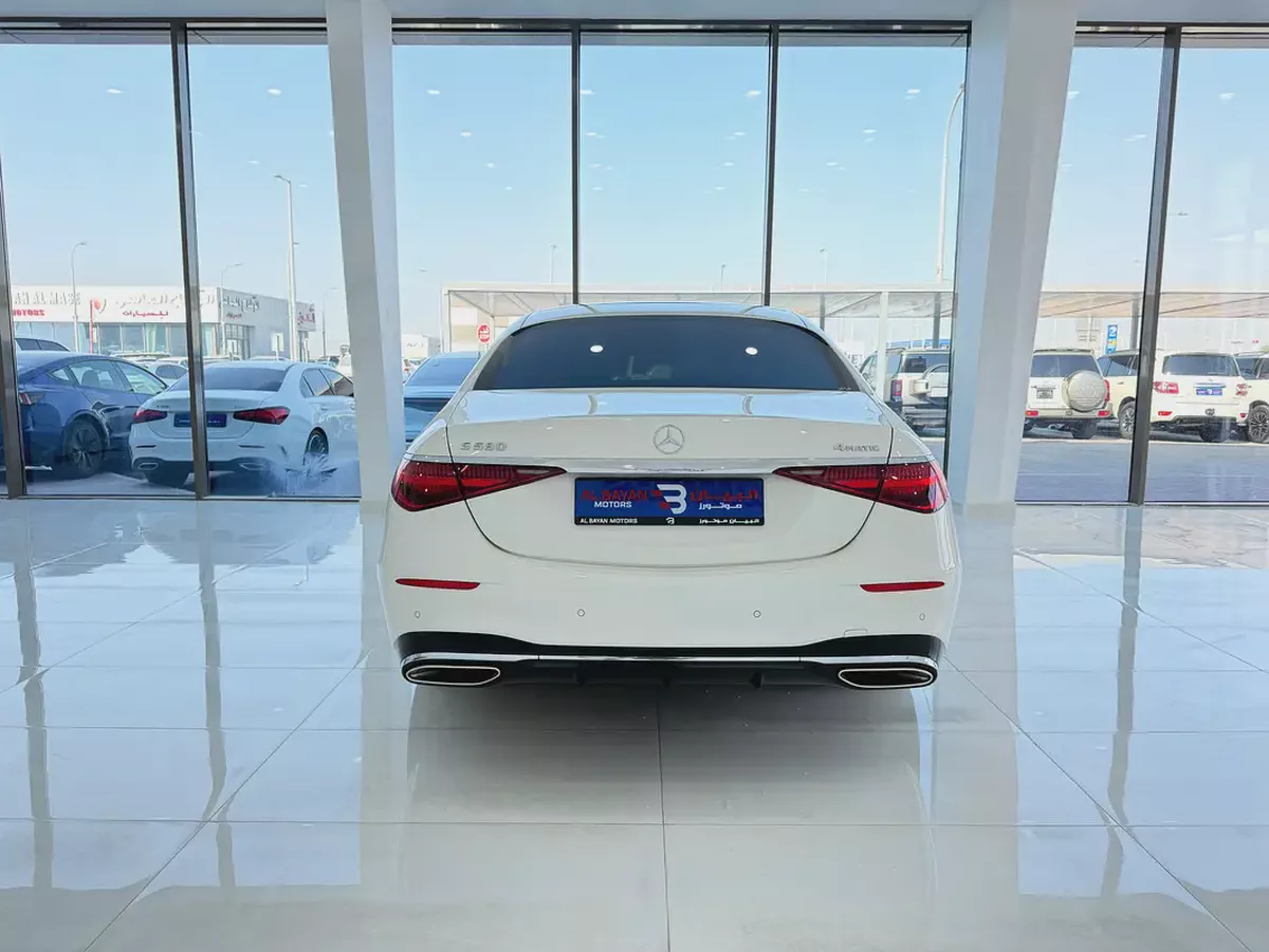 مرسيدس بنز S 580 4 MATIC ابيض / احمر 2023 (خليجي)-5-5