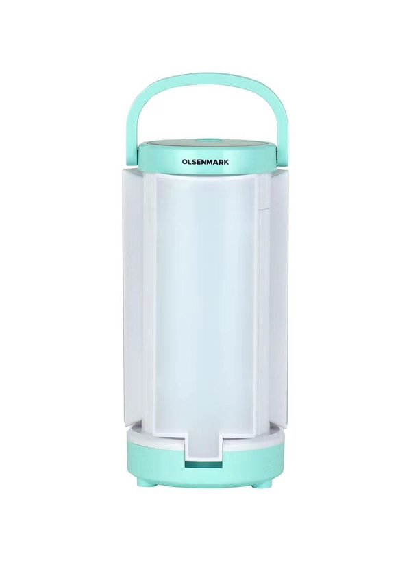 Olsenmark Rechargeable LED Emergency Lantern With Solar Panel White/Blue