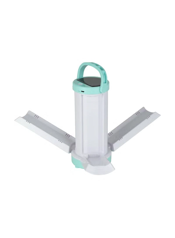 Olsenmark Rechargeable LED Emergency Lantern With Solar Panel White/Blue
