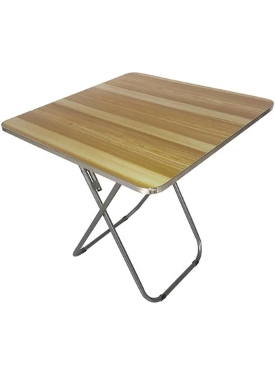 DubaiGallery 80×80×70cm Folding Table – Strong Wooden Surface & Metal Frame, Lightweight Portable Dining Table for Indoor & Outdoor Use-0