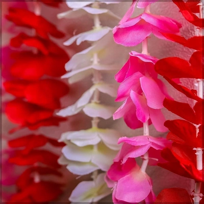 YATAI 2pcs Artificial Plants 210cm Vine Orchid Flowers Garland Hanging Plant-3