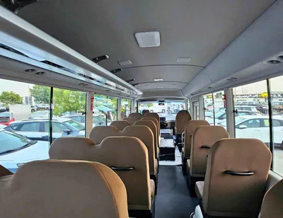 Toyota Coaster 2.7L PETROL M/T DUAL TONE || 23 SEATER | AUTO DOOR | HLF LUGGAGE RACK (CODE # COPB)-16