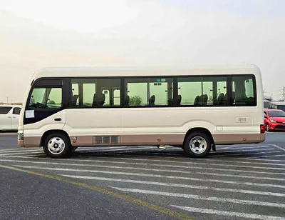 Toyota Coaster 2.7L PETROL M/T DUAL TONE || 23 SEATER | AUTO DOOR | HLF LUGGAGE RACK (CODE # COPB)-2