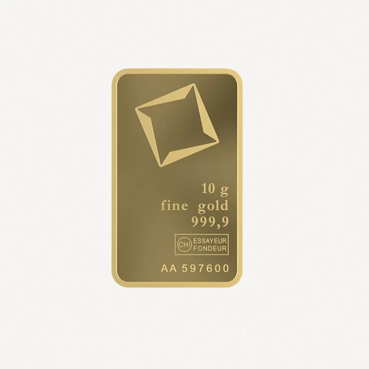 Valcambi Suisse 10g 24K (999.9) Pure Minted Gold Bar - Variable Design-2-2