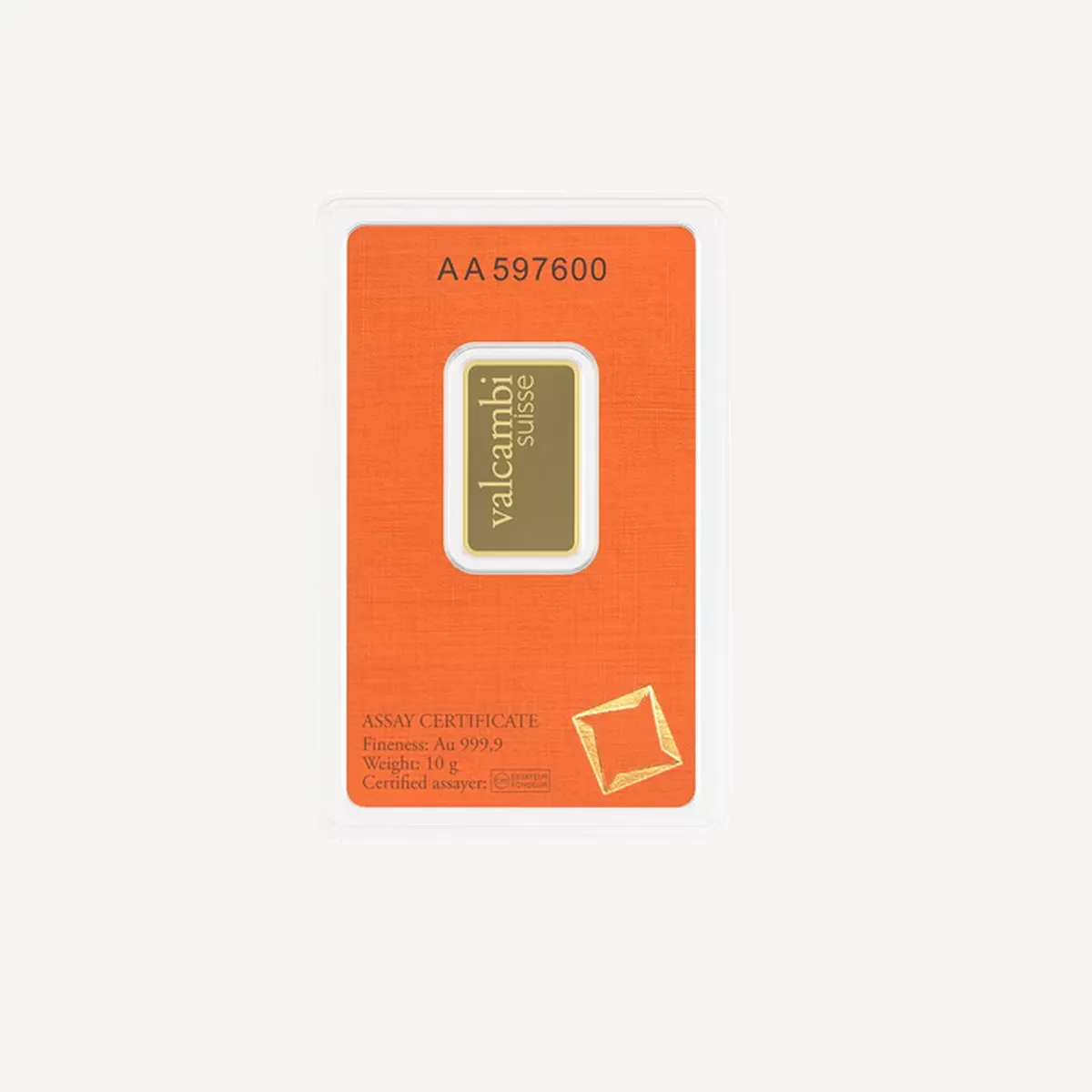 Valcambi Suisse 10g 24K (999.9) Pure Minted Gold Bar - Variable Design-1-1