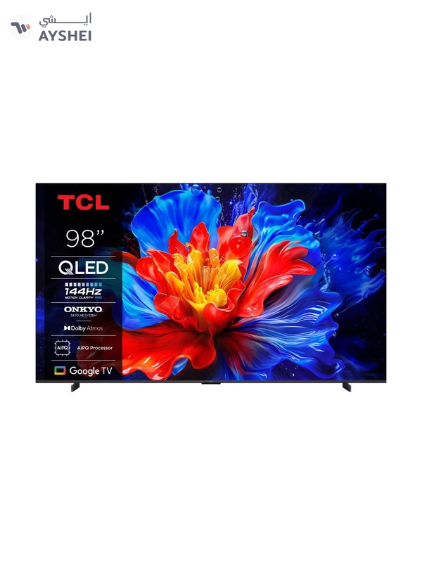 TCL 98-Inch P8K QLED 4K UHD Smart TV | Google TV, 144Hz, HDR10+, AiPQ Pro Processor, ONKYO 2.1 Audio, Dolby Atmos, DTS Virtual:X, Slim Uni-body (2025 Model) 98P8K Black