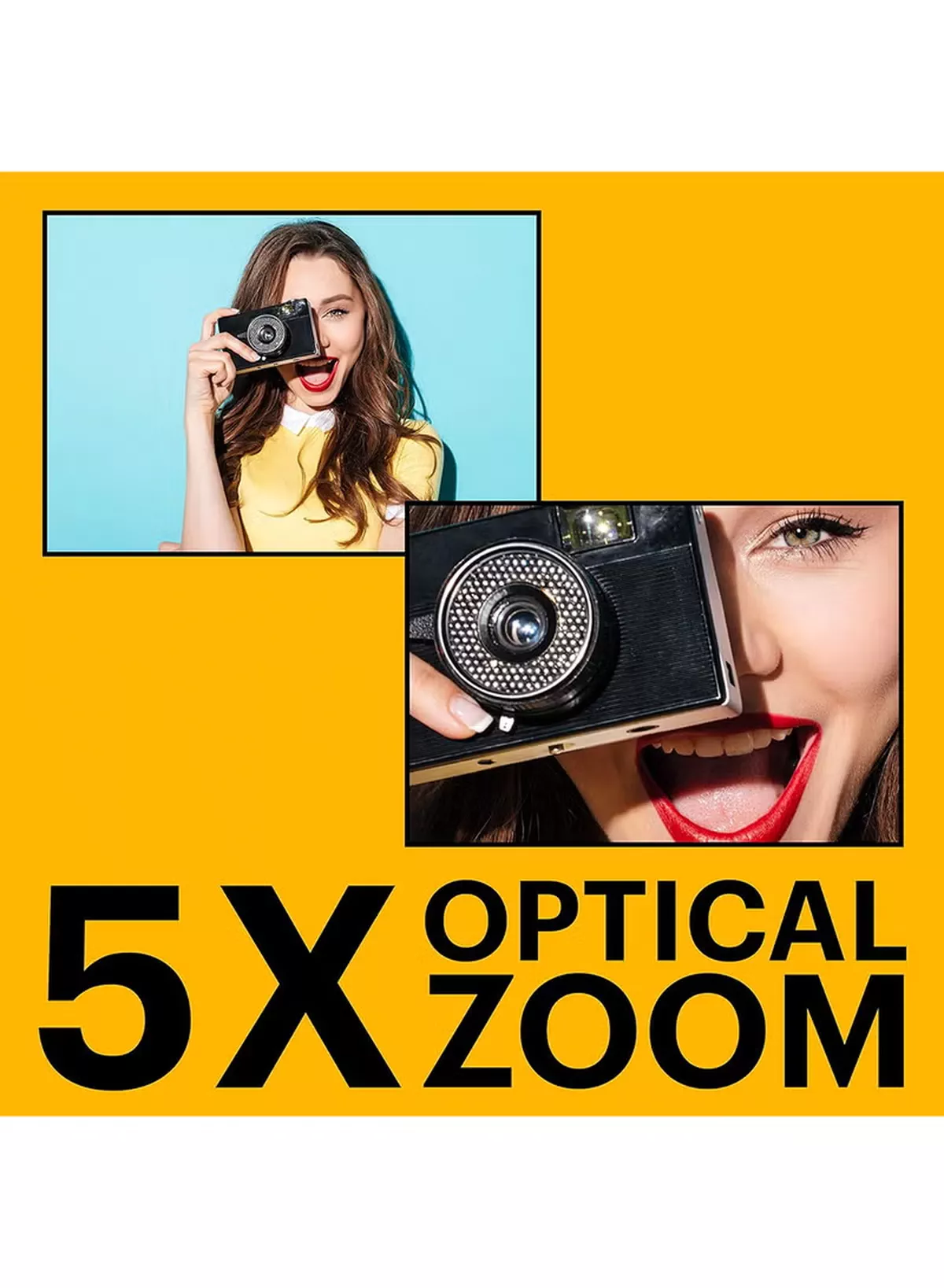 Kodak PIXPRO Friendly Zoom FZ55-BK 16MP Digital Camera with 5X Optical Zoom 28mm Wide Angle and 2.7" LCD Screen-7-7