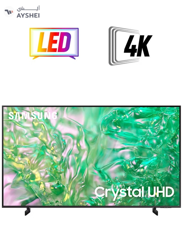 Smart TV, Crystal UHD, DU8000, 65 Inch, 2024, Dynamic Crystal Color, 4K Upscaling, Tizen OS, AirSlim Design UA65DU8000UXZN Titan Gray
