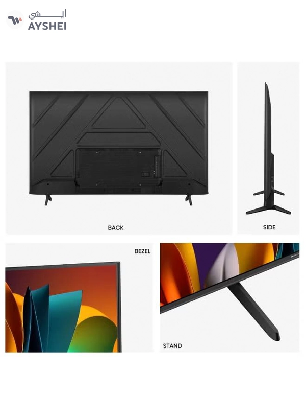 Hisense 50 inch 4K Smart TV UHD 60Hz 50A6N Black