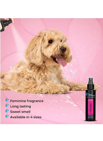 Groom Professional Princess Dog Perfume - Dog Perfume Spray - Fresh Fragrance Spray for Dogs Against Odour - Dog Perfume for Female Dogs - Contains Chamomile Extracts to Soothe Skin, 100 ml-3