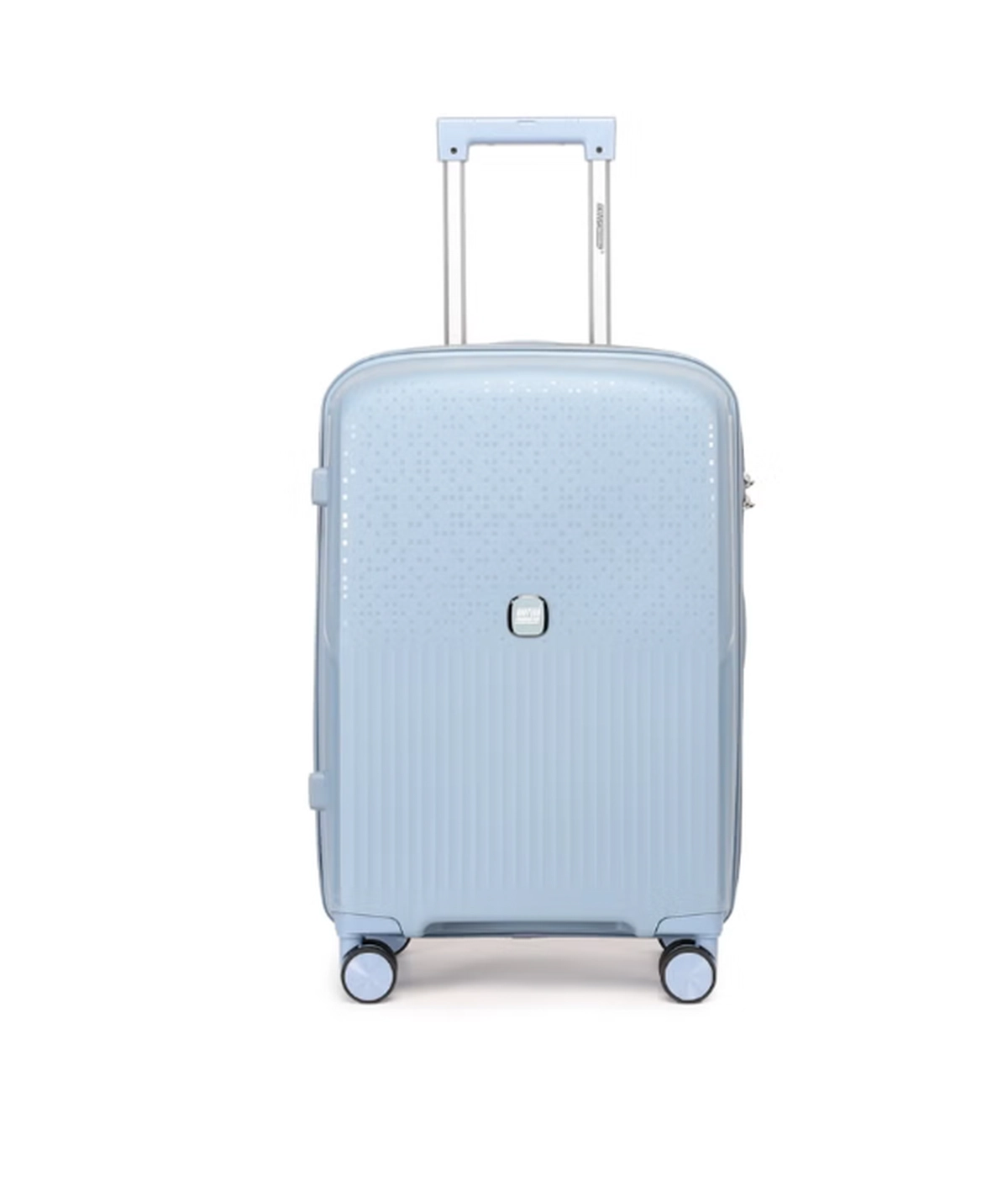 British Tourister 3 Piece Polyproplene Hard Side Spiner Luggage Trolley Set 20/24/28 Inch - Grey Blue-1-1