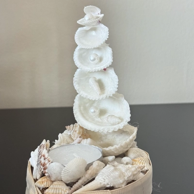 Handmade Coastal Candle Holder & Décor Piece-0