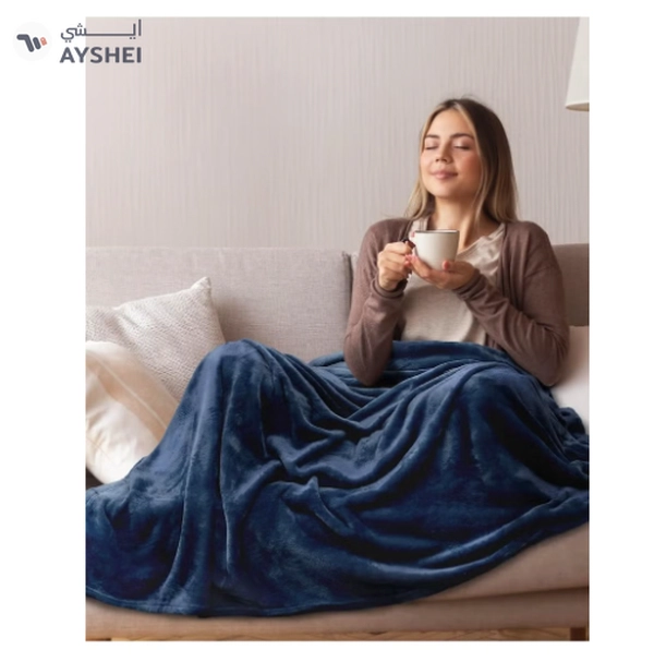 BSB HOME® 220 GSM Premium Plush Double Blanket for Bed, Sofa, Couch