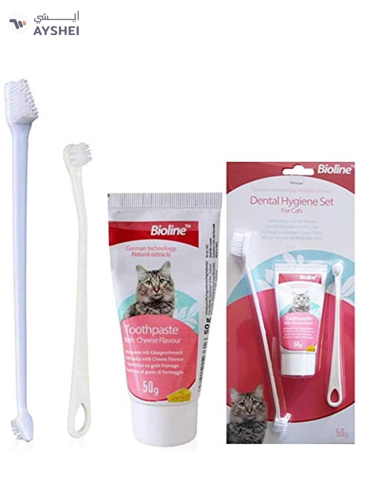 Bioline Dental Hygiene Set For Cats 50g [Weight - 50g]