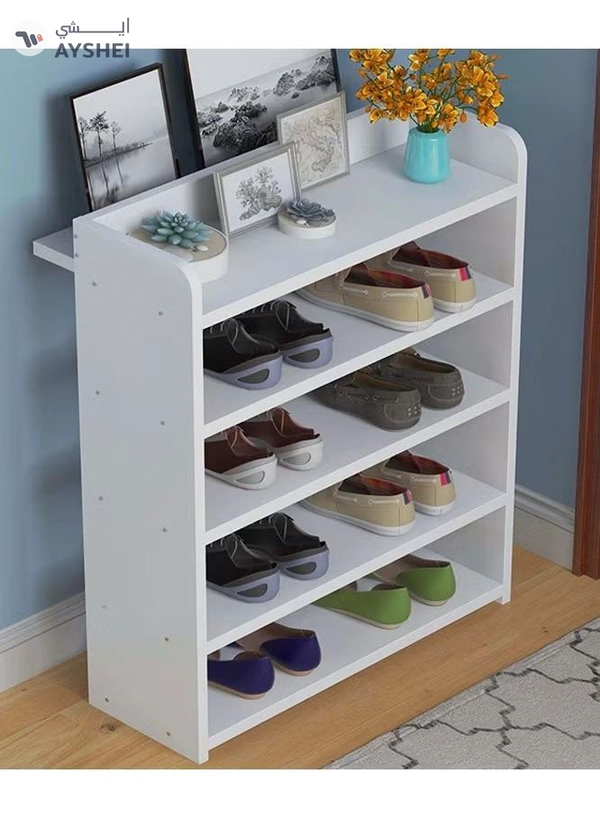Eworld Modern and Sleek 5-layer Shoe Rack, Simple Household Solution for Space-Saving