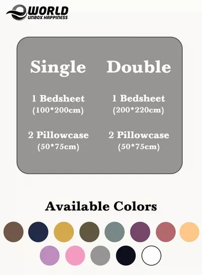 3 Piece Luxury Grey Striped Bed Sheet Set with 1 Deep Pocket Fitted Sheet and 2 Pillowcases for Hotel and Home Crafted from Ultra Soft and Breathable Microfiber for Year-Round Comfort, (Single/Double)-1