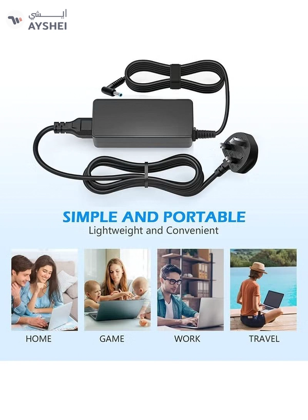 Eworld 65W AC Replacement Charger for HP Laptops, 19.5V 3.33A Power Adapter 