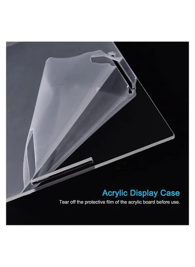 Eworld Acrylic Display Case Box, Transparent, Dustproof Showcase for Precious Collectibles-1