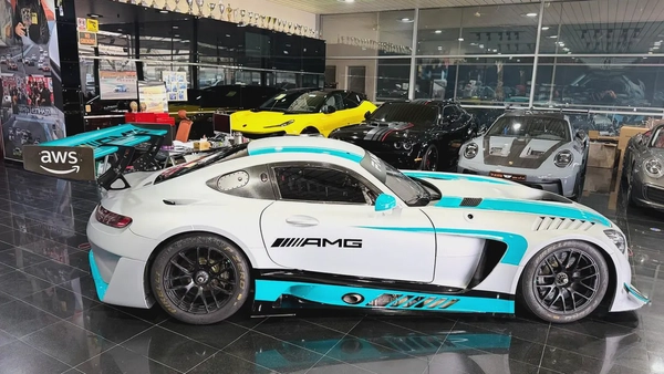 MERCEDES AMG GT3 EVO, RACE CAR, ENDURANCE PACKAGE,CAR IS EQUIPPED WITH 200K AED WORTH OF SPARE PARTS