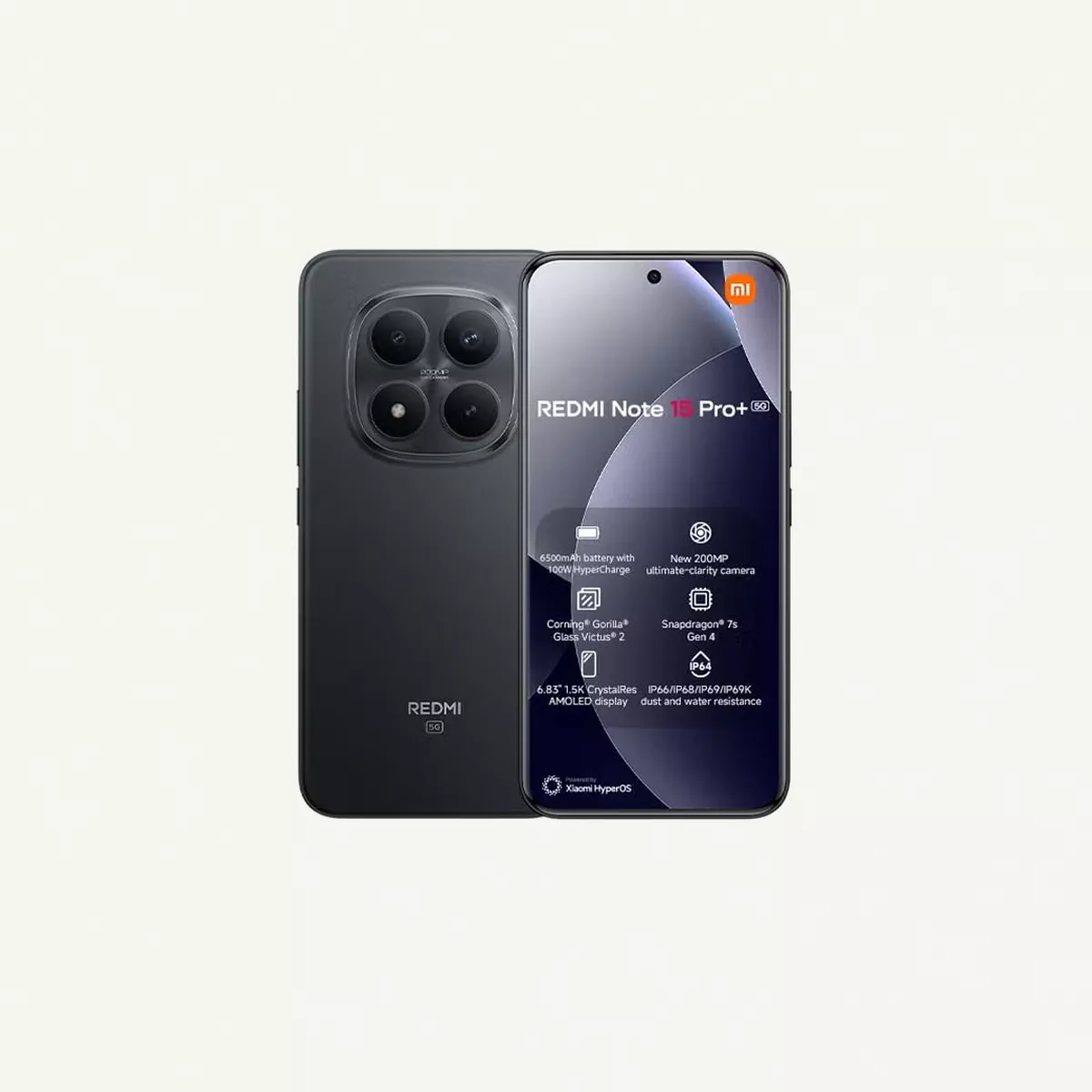 Xiaomi Redmi Note 15 Pro+ Dual SIM 5G Black 12G RAM 512GB - Global Version Redmi Note 15 Pro+ Dual SIM 5G Black 12G RAM 512GB - Global Version