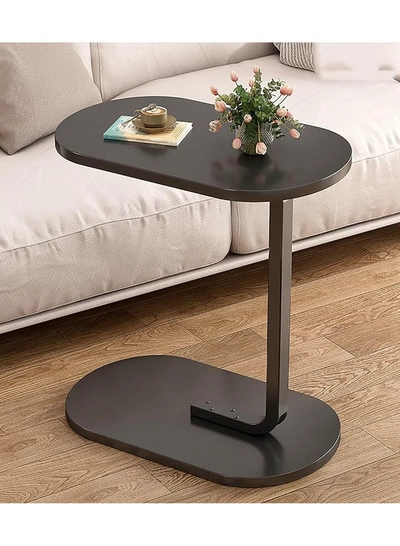 DubaiGallery Side Table Small Bedside Table Mini Skinny Bedside Table End Table, Space Saving Height 27.6 inches (70 cm) C-Shaped Coffee Table, Side Sofa Snack Table for Sofa Reclining Furniture-0