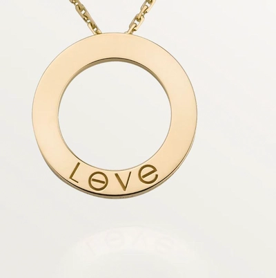 CARTIER LOVE pendant - Yellow gold LOVE necklace, 18K yellow gold-4
