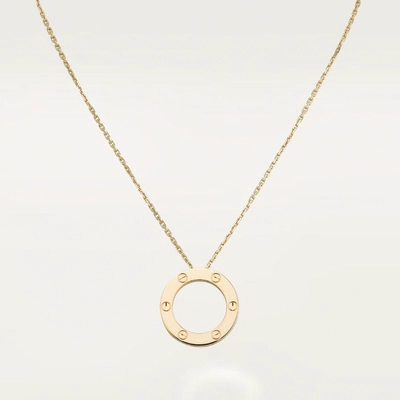 CARTIER LOVE pendant - Yellow gold LOVE necklace, 18K yellow gold-6