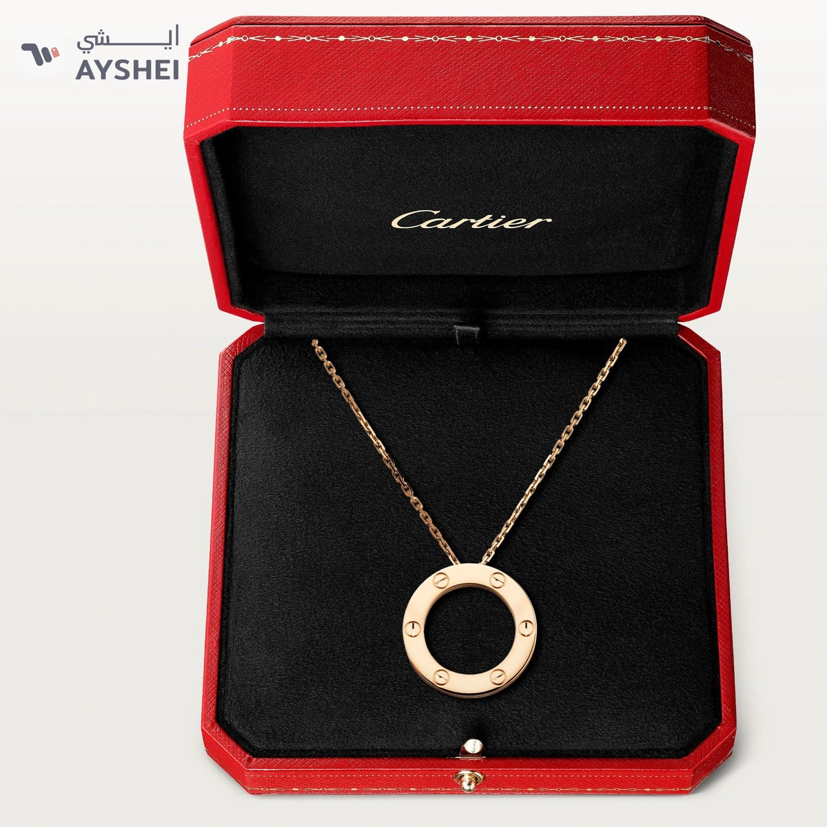 CARTIER LOVE pendant - Yellow gold LOVE necklace, 18K yellow gold-0-0