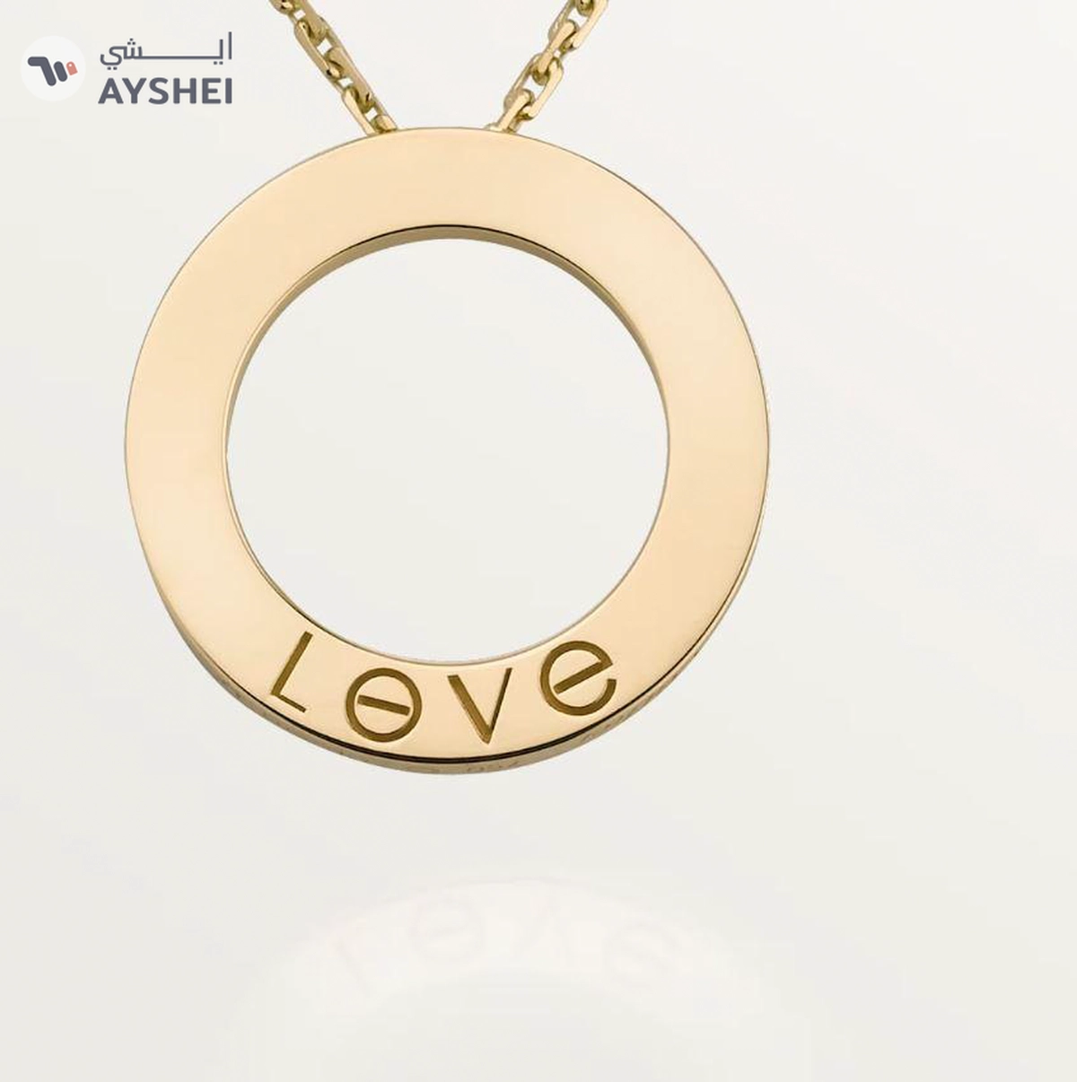 CARTIER LOVE pendant - Yellow gold LOVE necklace, 18K yellow gold-4-4