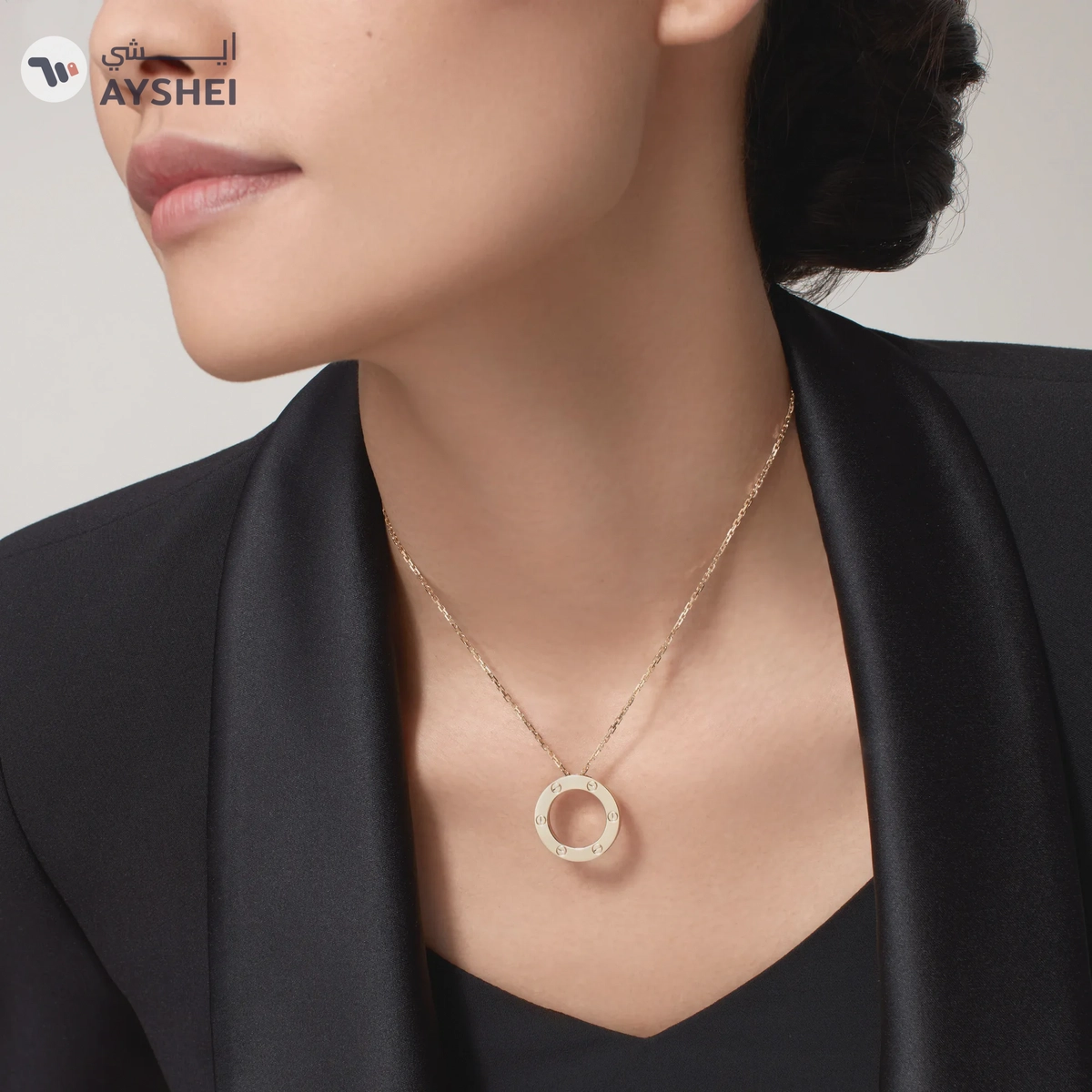 CARTIER LOVE pendant - Yellow gold LOVE necklace, 18K yellow gold-3-3