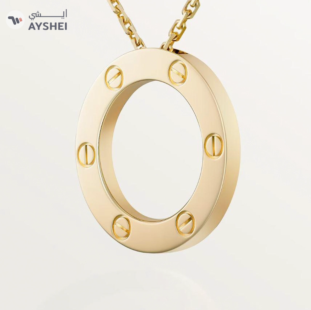 CARTIER LOVE pendant - Yellow gold LOVE necklace, 18K yellow gold-8-8