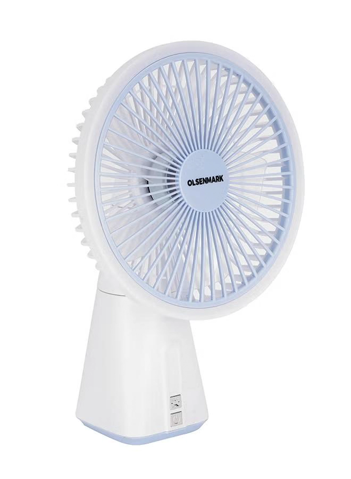Olsenmark 7" Rechargeable Table Fan 4Spd, Led OMF1945 White-3-3