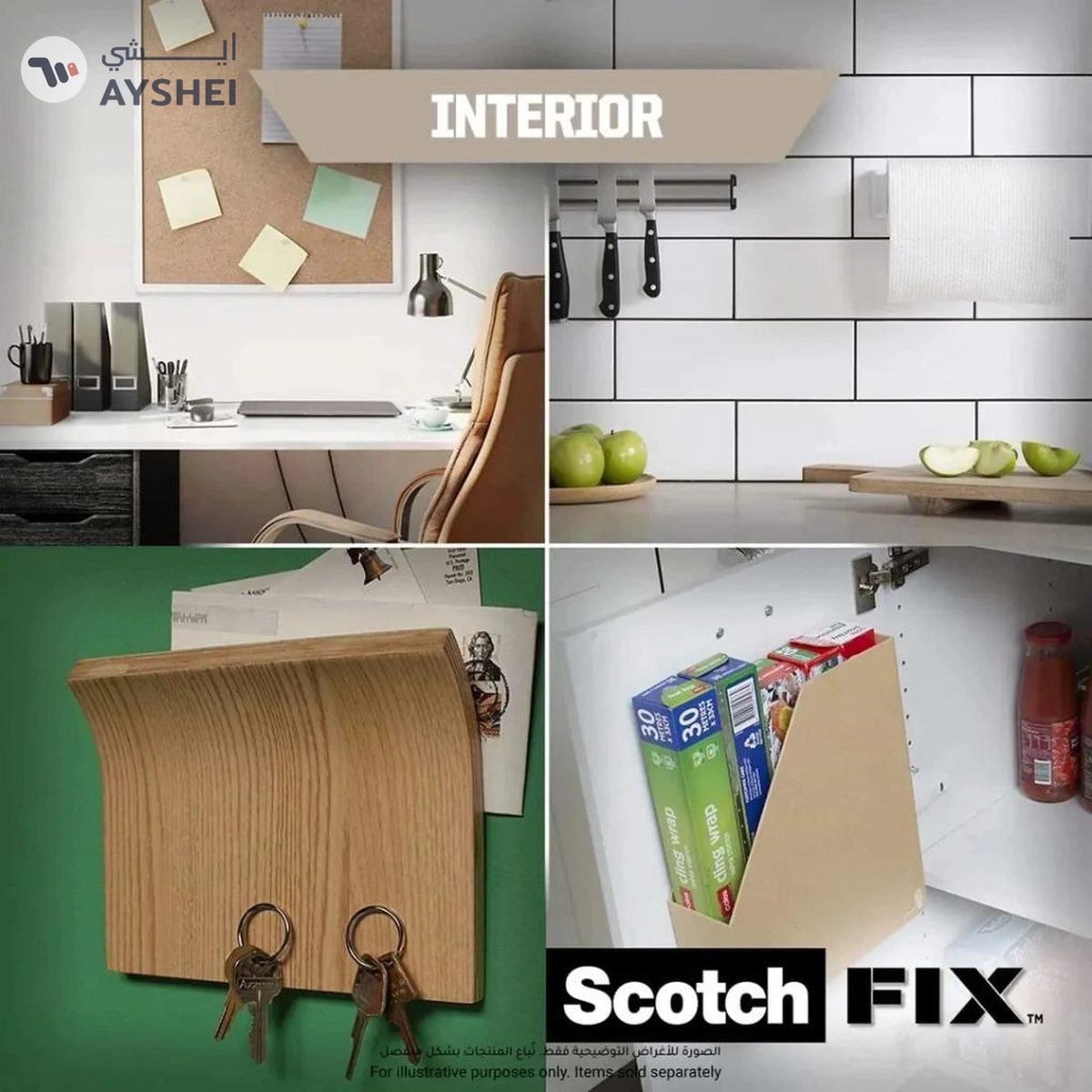  3M Scotch Indoor Mounting Tape Pack – 48 Pieces, Supports Up to 6.8 kg-2-2
