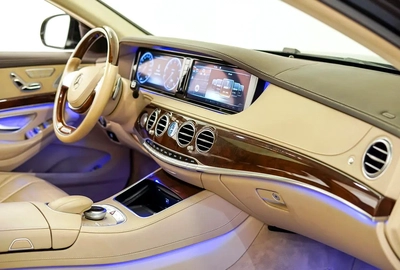 AED 1632 PM | MERCEDES S500 AMG 2014 | 4 BUTTON | WELL MAINTAINED | 1 YEAR WARRANTY | GCC-17