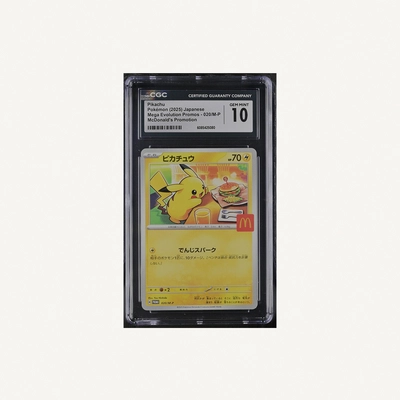 Gem Mint 10 card is the 2025 Japanese Pikachu McDonald's Promotion-0