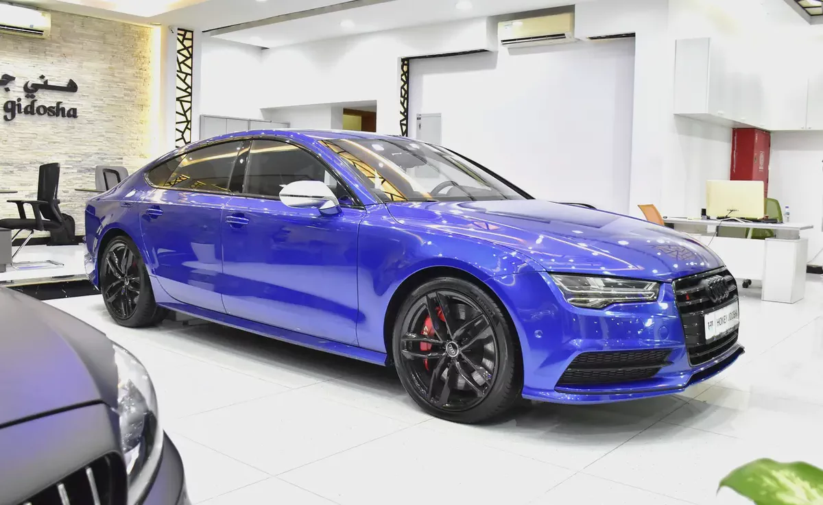 EXCELLENT DEAL for our Audi S7 Quattro TFSi ( 2016 Model ) in Blue Color GCC Specs-2-2