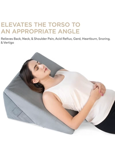 Eworld Premium Adjustable Memory Foam Wedge Pillow with Breathable Cover-0