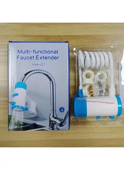Flexible Faucet Extender YH-01 – Multi-Functional Sink Sprayer with Long Coiled Hose, Adjustable Water Flow, Rotating Nozzle, Easy Installation for Kitchen, Bathroom and Utility Sinks-5