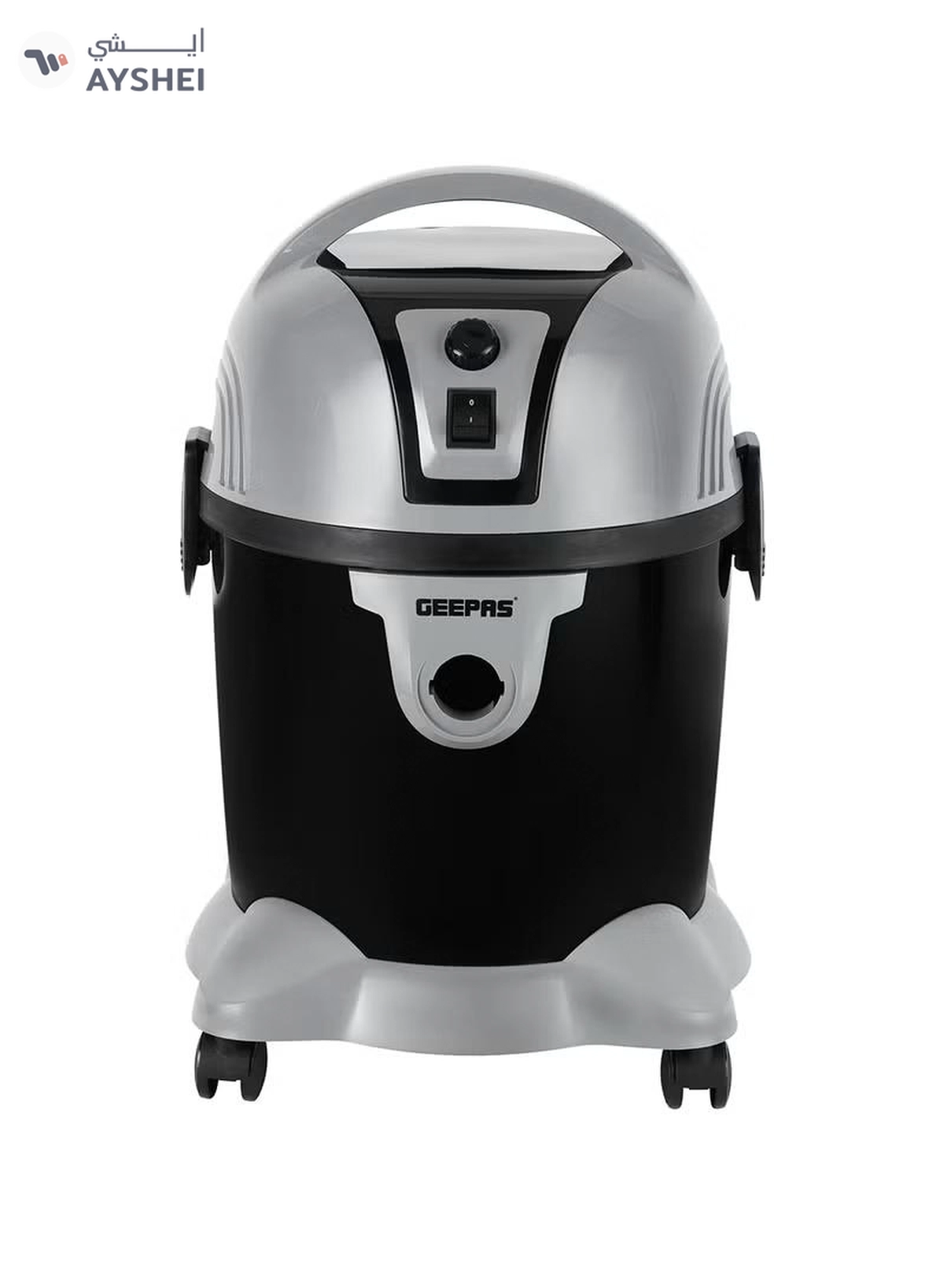 GEEPAS Wet and Dry Vacuum Cleaner 2800 W |18 L Tank Capacity, Powerful Copper Motor High Suction Power and Ergonomic Body, Blow Function | Includes Hose, Small Floor Brush, Service Tool and Extension Tube| Dust Full Indicator 360-Degree Turning and Special Wheels| 2 Years Warranty 18 L 2800 W GVC19026N Grey/Black-5-5