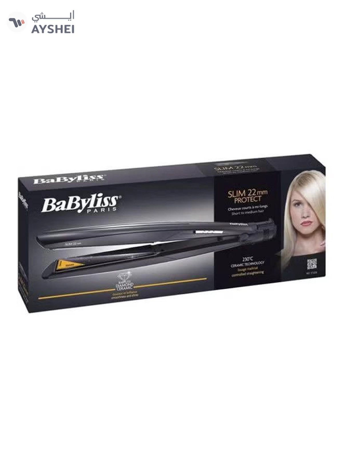 BaByliss Diamondceramic Hair Straightener Black-1-1