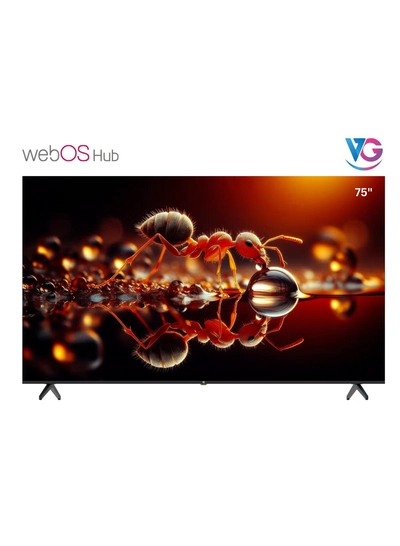 VG 75-Inch 4K UHD Smart LED TV - WebOS Hub, A+ Grade Panel, Dolby Audio, Magic Remote, Bluetooth, Apple AirPlay Compatibility - 2025-0