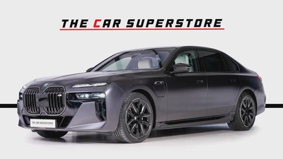 BMW M760E-Frozen Black Matt-Special Order-High Specifications-M Sports Package-Rear Executive Lounge-3