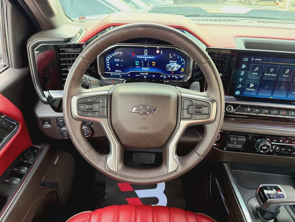 شيفروليه سيلفرادو تريل بوس ابيض/احمر خليجي 2023 Chevrolet Silverado 1500 LT Trail Boss | GCC Specs-9-9